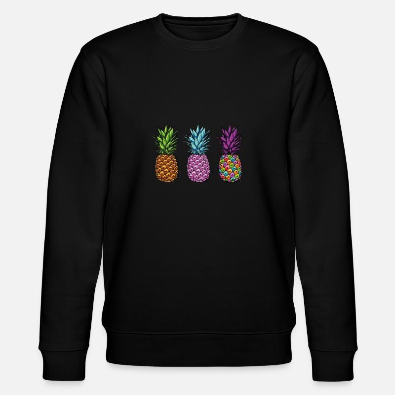 Pineapple - Stanley/Stella CHANGER Unisex Organic Sweatshirt - black
