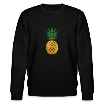 Ananas - Sweat bio CHANGER Stanley/Stella Unisexe - noir - Devant - Nik (191cm) & Marisol (170cm)