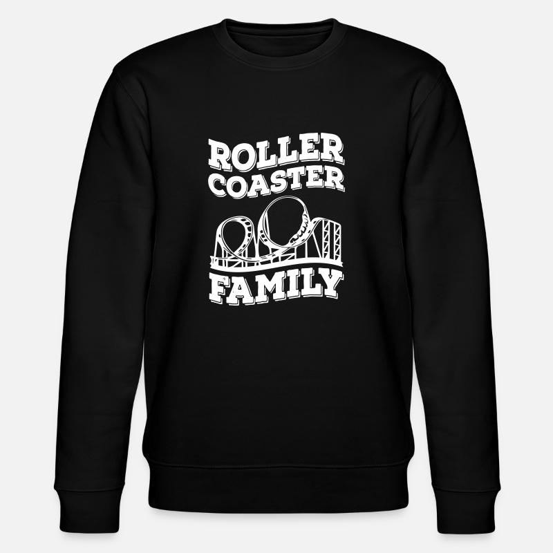 Roller Coaster Family - Stanley/Stella Unisex Bio-Sweatshirt CHANGER  - Schwarz