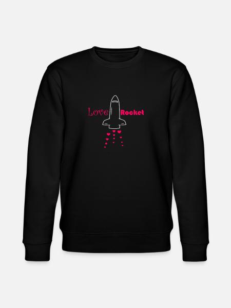 Love Rocket - Stanley/Stella CHANGER Unisex Organic Sweatshirt - black