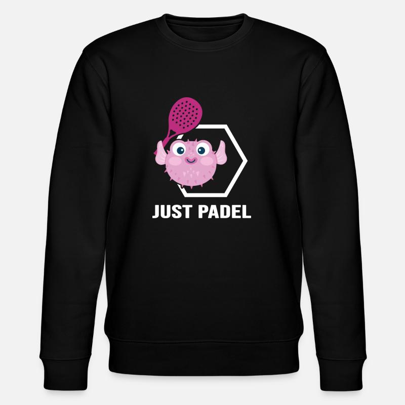Padel Padelennis Padelmode Pagaie - Sweat bio CHANGER Stanley/Stella Unisexe - noir