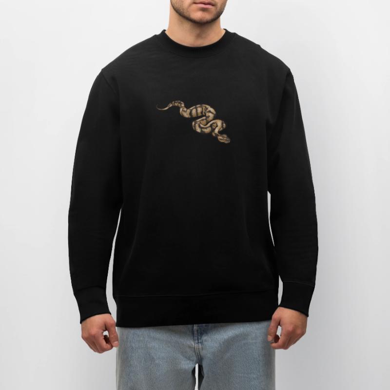 Ball Python Schlange Königspython Stanley/Stella Unisex Bio-Sweatshirt CHANGER 