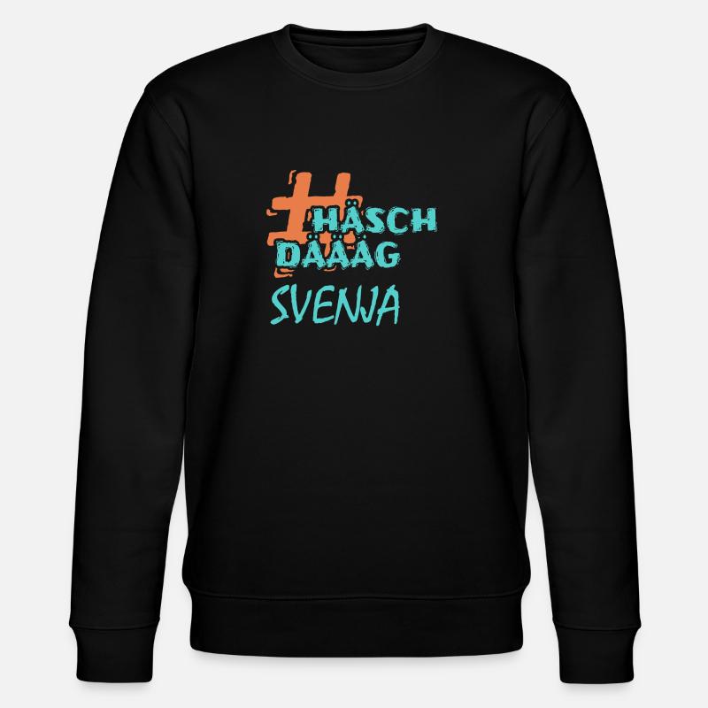 Vorname Svenja - Stanley/Stella Unisex Bio-Sweatshirt CHANGER  - Schwarz