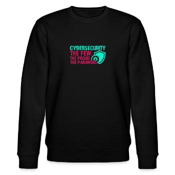 Cybersecurity The few The proud The paranoid - - Stanley/Stella CHANGER Unisex Organic Sweatshirt - black - Front - Nik (191cm) & Marisol (170cm)