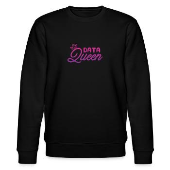 Data Queen - Codierung - Stanley/Stella Unisex Bio-Sweatshirt CHANGER  - Schwarz - Vorne - Nik (191cm) & Marisol (170cm)