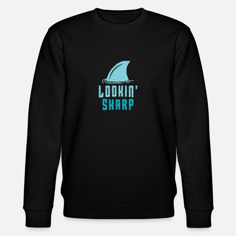 Shark Lookin' Sharp - aquatique - Sweat bio CHANGER Stanley/Stella Unisexe - noir