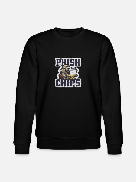 Phish and Chips - decryption - Stanley/Stella CHANGER Unisex Organic Sweatshirt - black