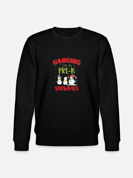 Funny snowmies design - Stanley/Stella CHANGER Unisex Organic Sweatshirt - black