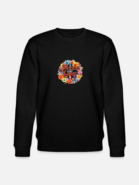 Frieden und Liebe - Harmonie - Stanley/Stella Unisex Bio-Sweatshirt CHANGER - Schwarz