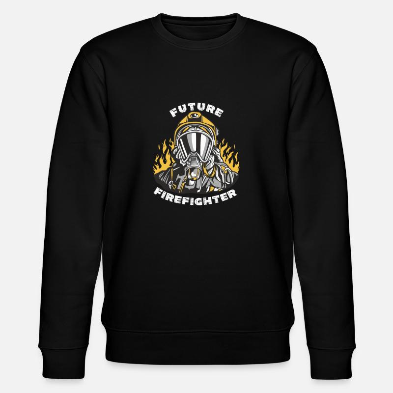 Futur pompier - Sweat bio CHANGER Stanley/Stella Unisexe - noir
