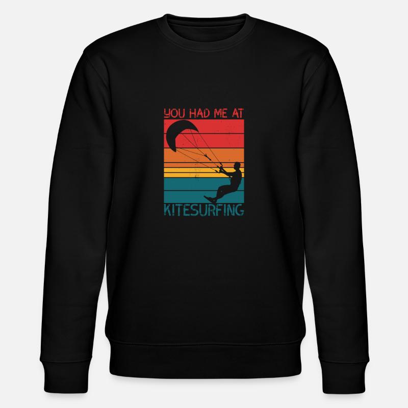 Tu m’as eu au kitesurf - Sweat bio CHANGER Stanley/Stella Unisexe - noir