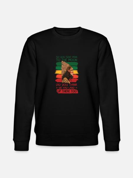 Funny Native American Saying - Stanley/Stella CHANGER Unisex Organic Sweatshirt - black