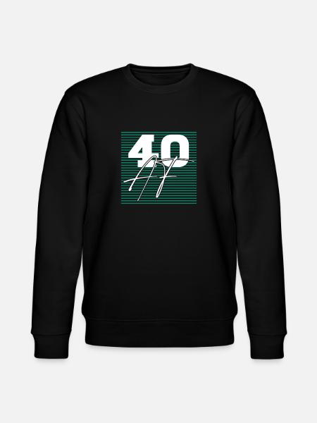 40 Af Sarcastic Birthday - Stanley/Stella CHANGER Unisex Organic Sweatshirt - black