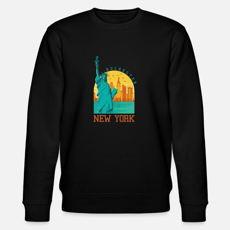 Rochester, New York - Stanley/Stella Unisex Bio-Sweatshirt CHANGER  - Schwarz