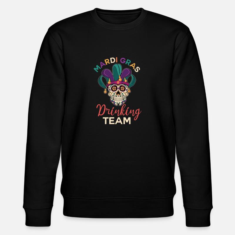 Mardi Gras Drinking Team - Stanley/Stella CHANGER Unisex Organic Sweatshirt - black