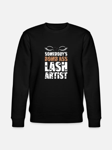 Somebody's Bomb Ass Lash Artist - Stanley/Stella CHANGER Unisex Organic Sweatshirt - black