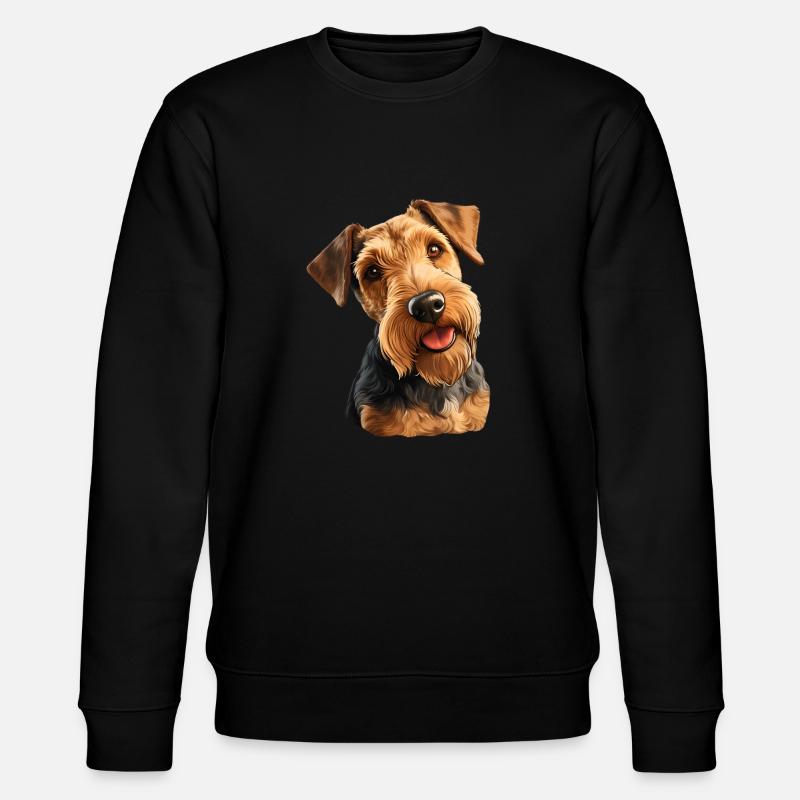 Welsh Terrier - Stanley/Stella Unisex Bio-Sweatshirt CHANGER  - Schwarz