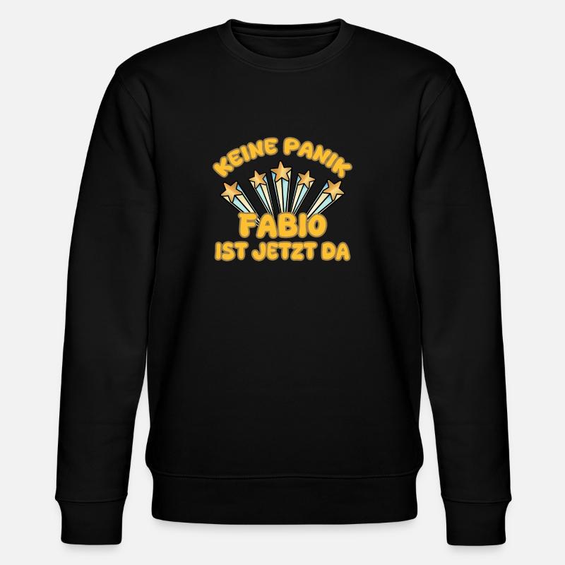 Gift for Fabio - Stanley/Stella CHANGER Unisex Organic Sweatshirt - black