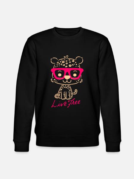 leopard - Stanley/Stella CHANGER Unisex Organic Sweatshirt - black