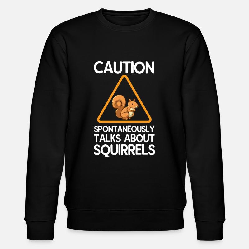 squirrel - Stanley/Stella CHANGER Unisex Organic Sweatshirt - black