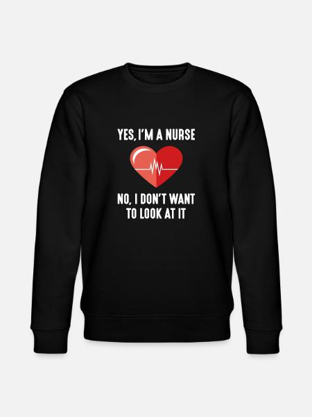 Ja, ich bin Krankenschwester - Stanley/Stella Unisex Bio-Sweatshirt CHANGER - Schwarz
