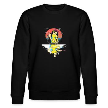 Just A Girl Who Loves Cats - Stanley/Stella CHANGER Unisex Organic Sweatshirt - black - Front - Nik (191cm) & Marisol (170cm)