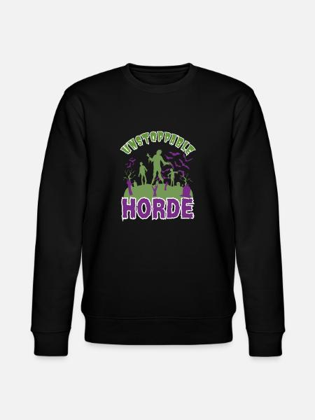 "Unstoppable Horde", Halloween Zombie Horde - Felpa ecologica unisex CHANGER di Stanley/Stella - nero