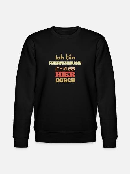 Profession Firefighter - Stanley/Stella CHANGER Unisex Organic Sweatshirt - black