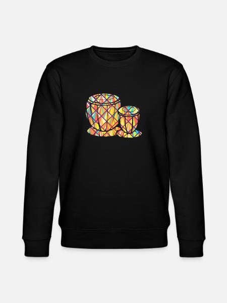 Tabla Geometric - Stanley/Stella CHANGER Unisex Organic Sweatshirt - black