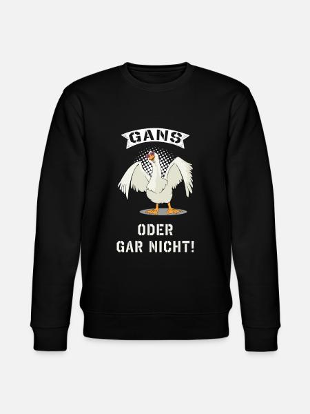 Gans oder gar nicht - Stanley/Stella Unisex Bio-Sweatshirt CHANGER - Schwarz