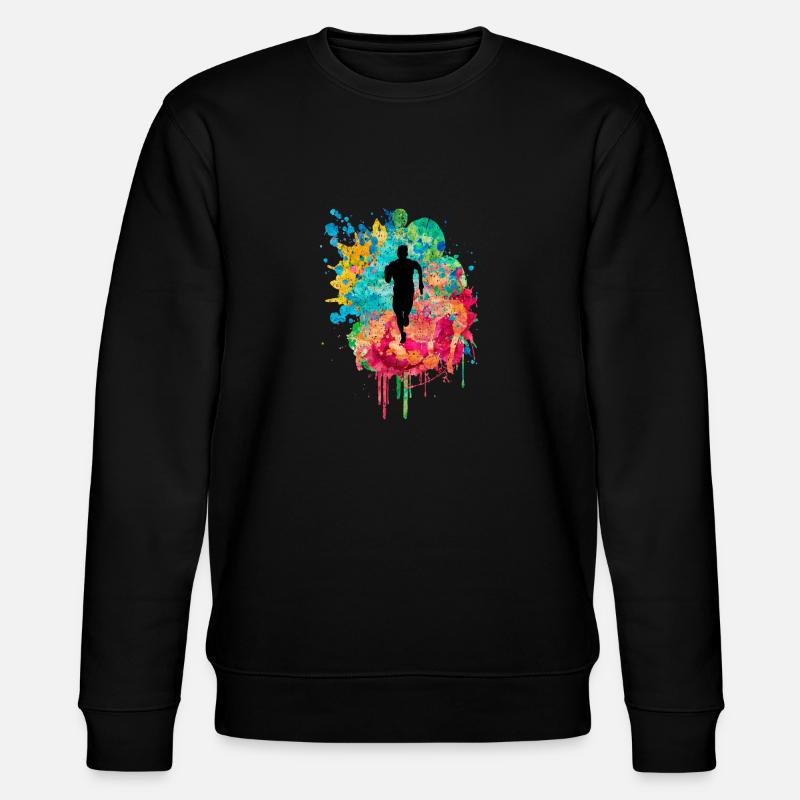 Jogging and running - Stanley/Stella CHANGER Unisex Organic Sweatshirt - black