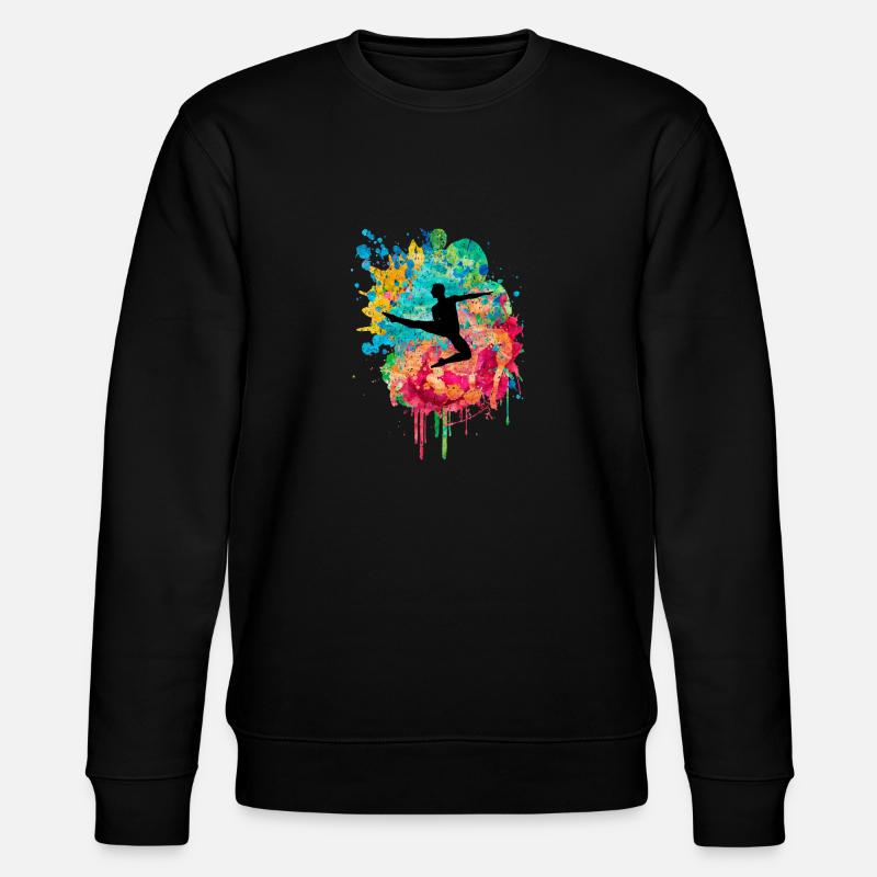 Tänzerin PopArt - Stanley/Stella Unisex Bio-Sweatshirt CHANGER  - Schwarz