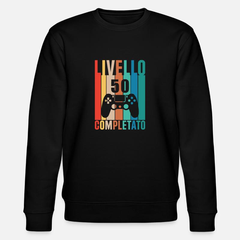 Stufe 50 - Stanley/Stella Unisex Bio-Sweatshirt CHANGER  - Schwarz