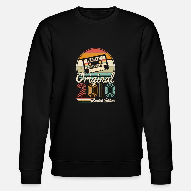 Großartig seit 2010 - Stanley/Stella Unisex Bio-Sweatshirt CHANGER  - Schwarz