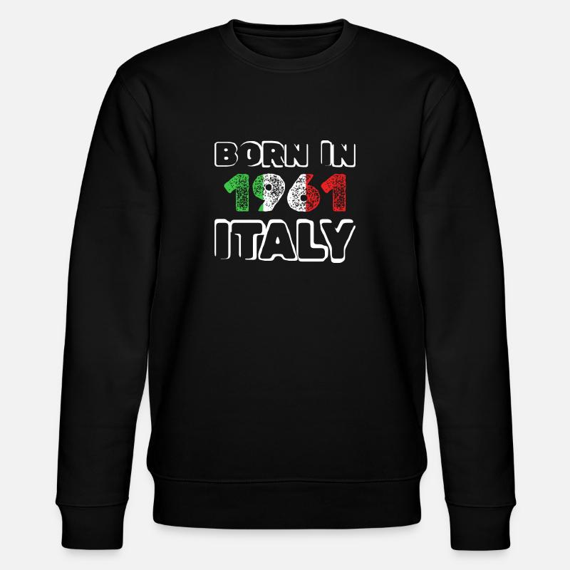 Born in 1961 - Stanley/Stella CHANGER Unisex Organic Sweatshirt - black