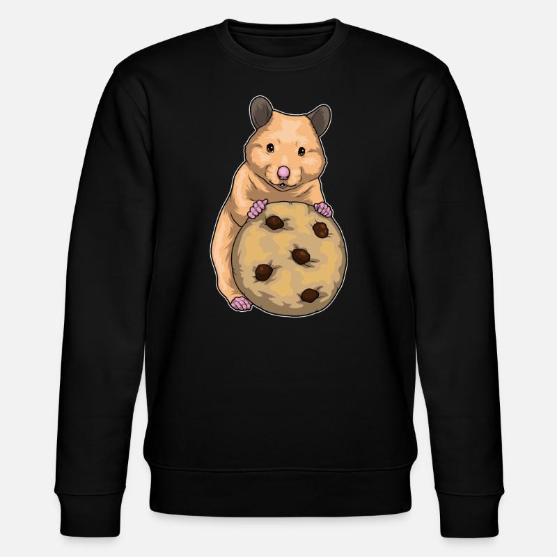 Biscuit hamster - Sweat bio CHANGER Stanley/Stella Unisexe - noir