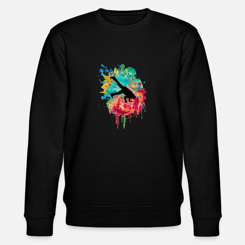 Breakdance Breakdancer PopArt - Stanley/Stella Unisex Bio-Sweatshirt CHANGER  - Schwarz