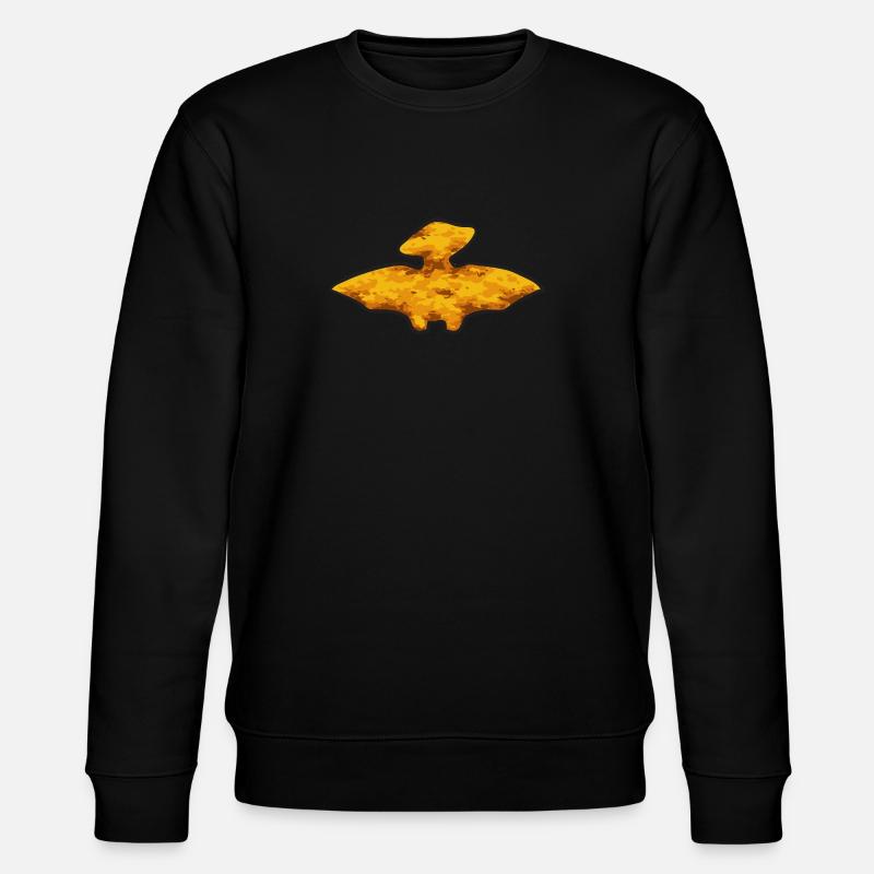 Dino Nuggets Dinosaur Chicken Nuggets - Stanley/Stella CHANGER Unisex Organic Sweatshirt - black