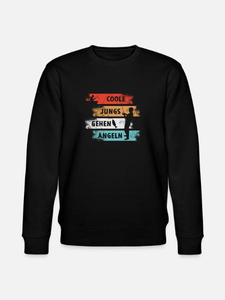 Kule gutta fiskefiskere - Stanley/Stella CHANGER økologisk unisex-sweatshirt - svart