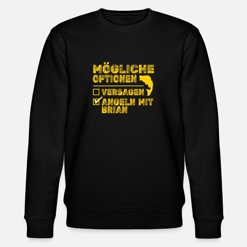 Gift for Brian - Stanley/Stella CHANGER Unisex Organic Sweatshirt - black
