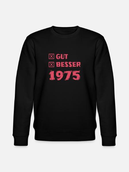 Year 1975 - Stanley/Stella CHANGER Unisex Organic Sweatshirt - black