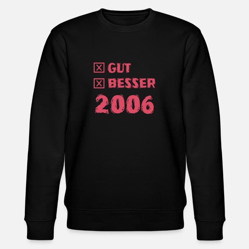 Jahr 2006 - Stanley/Stella Unisex Bio-Sweatshirt CHANGER  - Schwarz