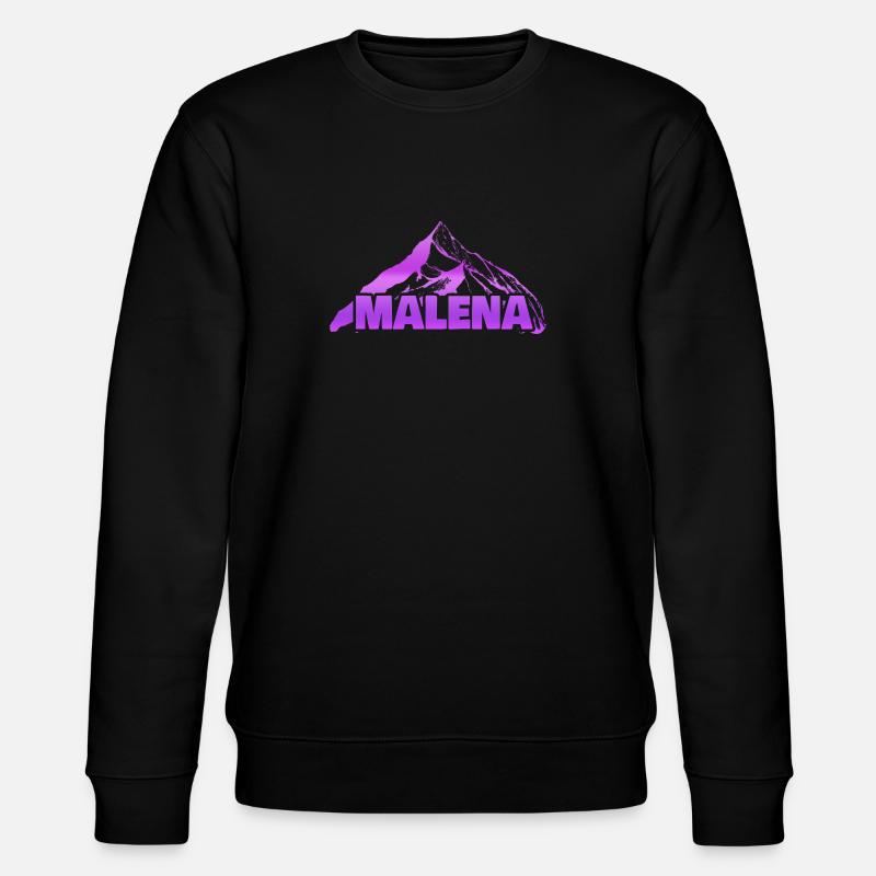 Malena als Berg - Stanley/Stella Unisex Bio-Sweatshirt CHANGER  - Schwarz