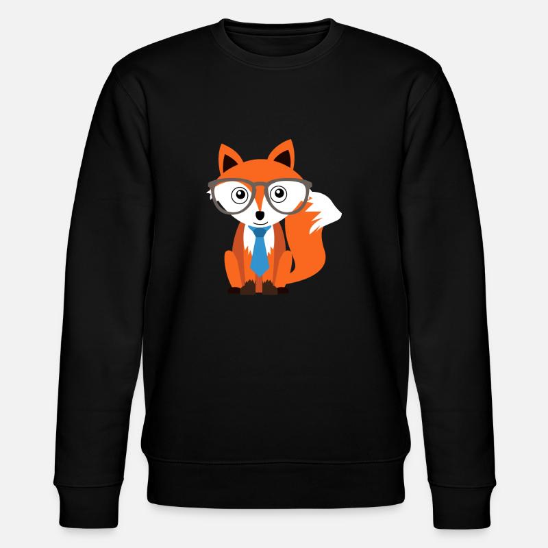 Fuchs - Stanley/Stella Unisex Bio-Sweatshirt CHANGER  - Schwarz