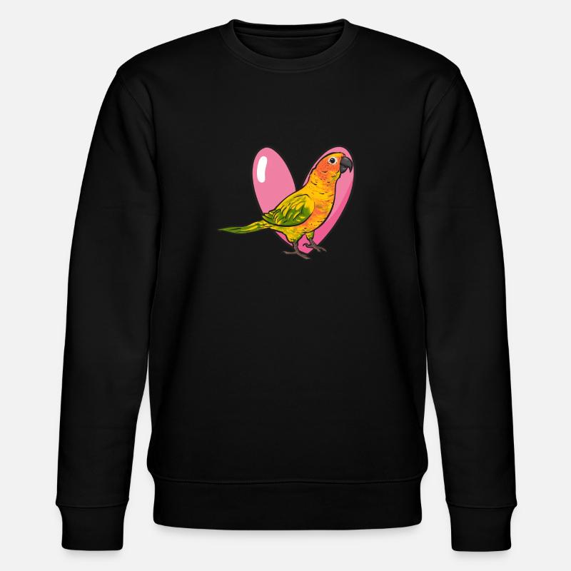 Perruche, Perroquet, Perruche, Oiseau - Sweat bio CHANGER Stanley/Stella Unisexe - noir