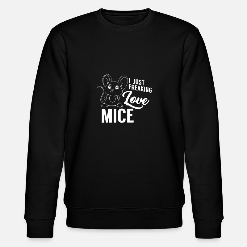 mouse - Stanley/Stella CHANGER Unisex Organic Sweatshirt - black