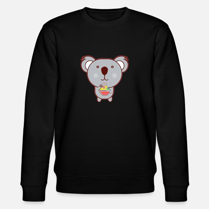 Doux koala manger - Sweat bio CHANGER Stanley/Stella Unisexe - noir