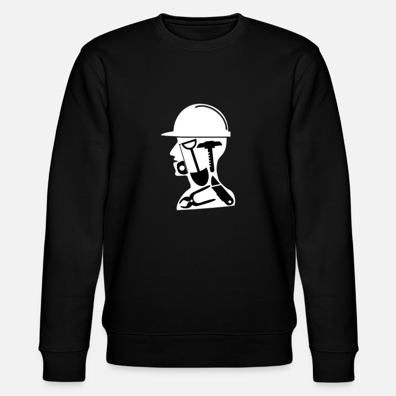 Construction worker - Stanley/Stella CHANGER Unisex Organic Sweatshirt - black