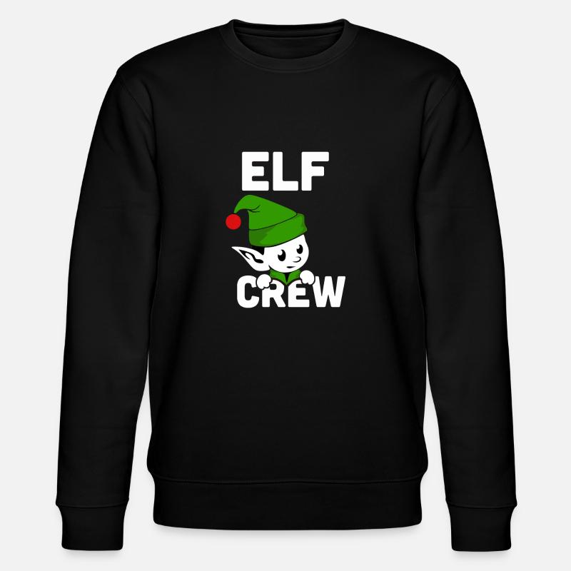 ELF CREW - Stanley/Stella CHANGER Unisex Organic Sweatshirt - black