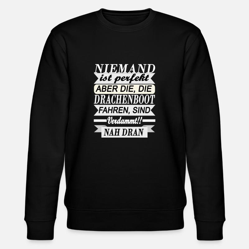 Drachenbot - Stanley/Stella Unisex Bio-Sweatshirt CHANGER  - Schwarz